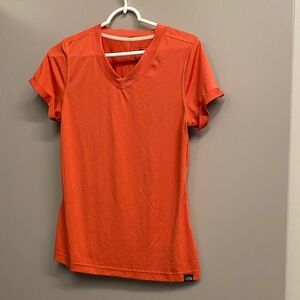 The North Face Women's Orange V-Neck T-Shirt